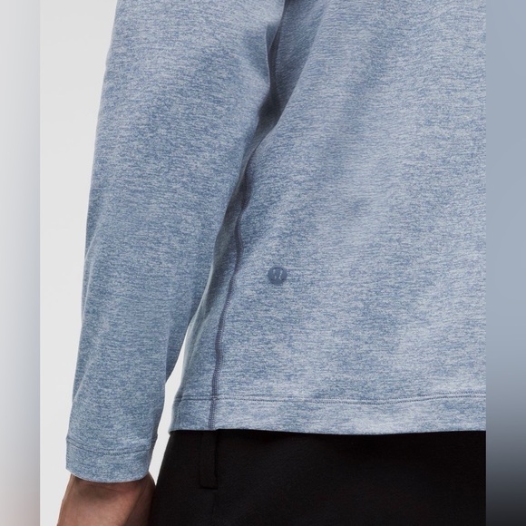 Brand new Lululemon Men’s Soft Jersey Half Zip
Color: Heathered Washed Denim - Picture 4 of 9